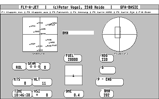 Fly a Jet atari screenshot
